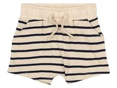 Mørkeblå og hvid stribet shorts fra THE NEW Siblings med bindebånd TNST6040 mood indigo